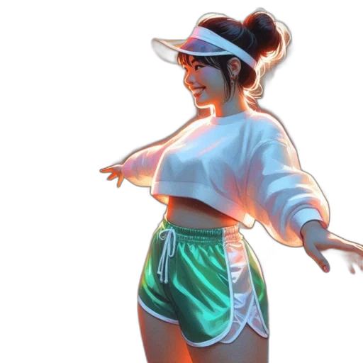 jacket, concept art, vaporwave, pixel art transparent PNG cut-out