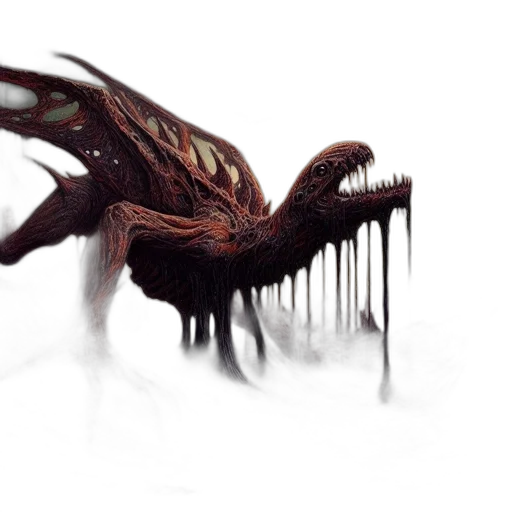 dragon, creature, animal, hair transparent PNG cut-out