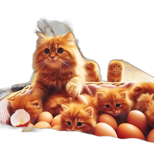 food, animal, photorealistic, 3d render transparent PNG cut-out