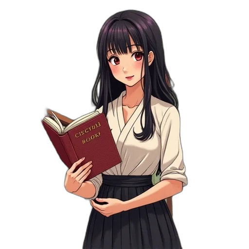 staff, dress, weapon, anime transparent PNG cut-out