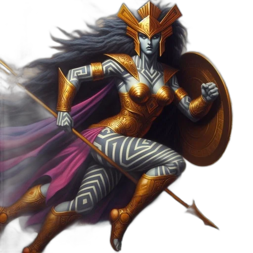 concept art, fantasy art, comic book art, 3d render transparent PNG cut-out