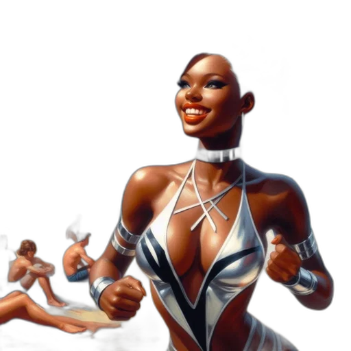 concept art, comic book art, fantasy art, photorealistic transparent PNG cut-out