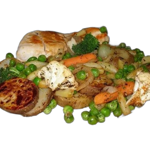 food, photorealistic, plate, peas transparent PNG cut-out