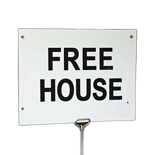 building, white, sign, front transparent PNG cut-out