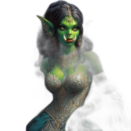 jewelry, mask, creature, staff transparent PNG cut-out