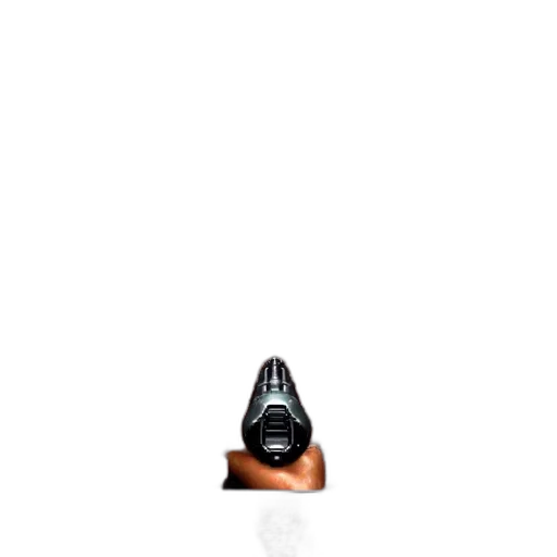 shoes, bottle, hair, weapon transparent PNG cut-out