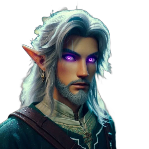 face, dragon, staff, fantasy art transparent PNG cut-out