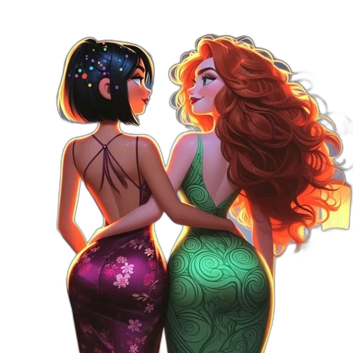 dress, concept art, fantasy art, comic book art transparent PNG cut-out