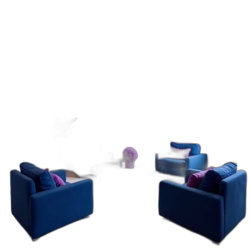 furniture, 3d render, concept art, vaporwave transparent PNG cut-out