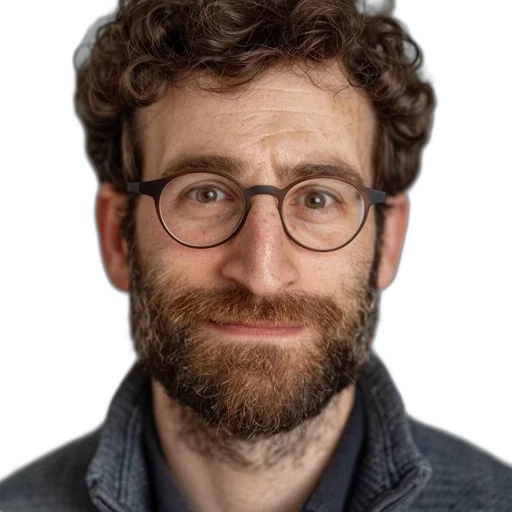 face, staff, jacket, hair transparent PNG cut-out