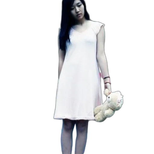 dress, mask, creature, staff transparent PNG cut-out