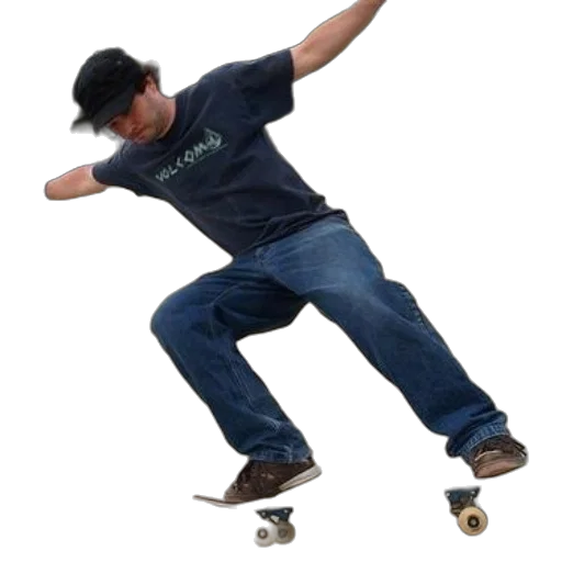 hat, staff, shoes, creature transparent PNG cut-out