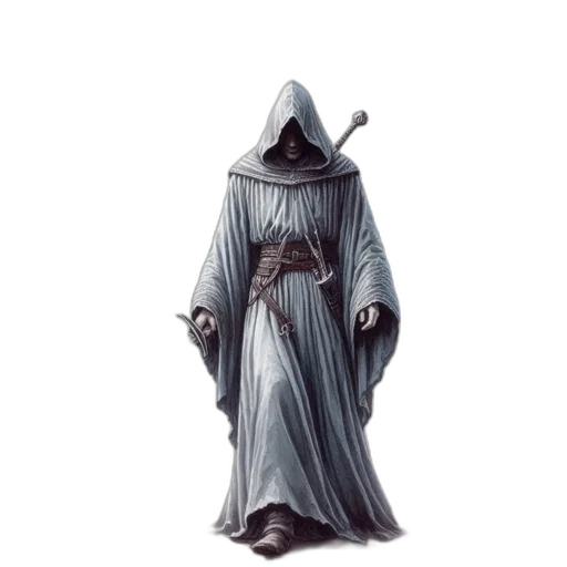 staff, dress, sword, mask transparent PNG cut-out
