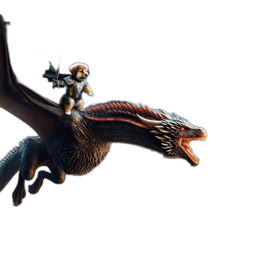 dragon, creature, animal, weapon transparent PNG cut-out