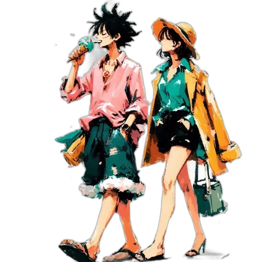 jacket, dress, concept art, anime transparent PNG cut-out