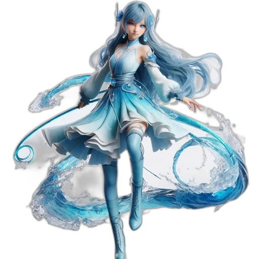 dress, concept art, fantasy art, 3d render transparent PNG cut-out