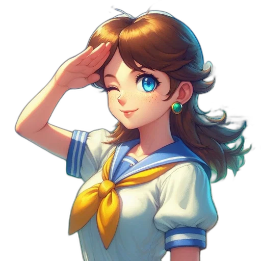 staff, face, crown, dress transparent PNG cut-out