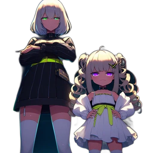 dress, staff, creature, crown transparent PNG cut-out