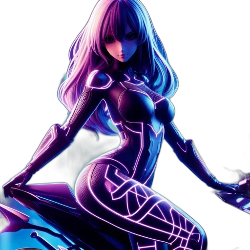concept art, comic book art, cyberpunk, fantasy art transparent PNG cut-out