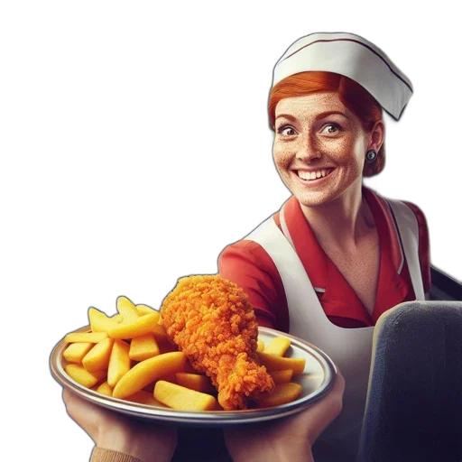 food, robot, staff, crown transparent PNG cut-out