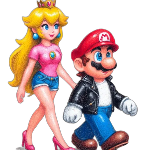 dress, hat, weapon, pixel art transparent PNG cut-out