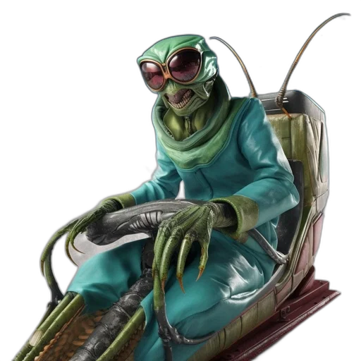creature, robot, animal, staff transparent PNG cut-out