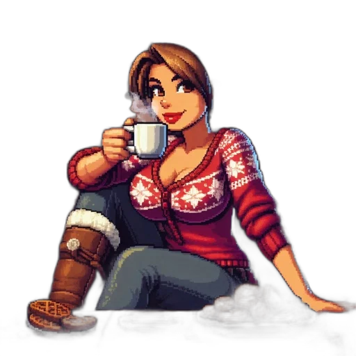 pixel art, fantasy art, concept art, comic book art transparent PNG cut-out