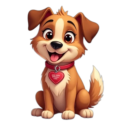 animal, staff, cartoon, photorealistic transparent PNG cut-out
