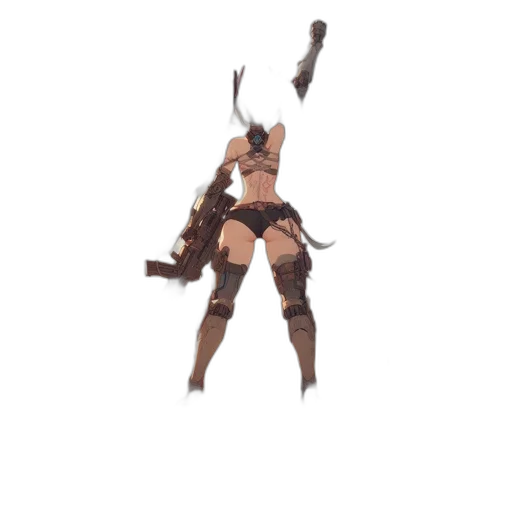 weapon, staff, sword, creature transparent PNG cut-out