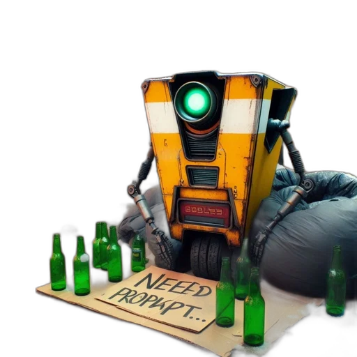robot, weapon, concept art, 3d render transparent PNG cut-out