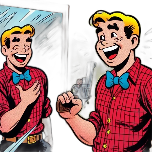 face, comic book art, cartoon, concept art transparent PNG cut-out