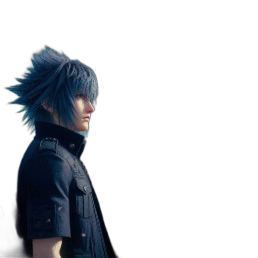 face, jacket, creature, weapon transparent PNG cut-out