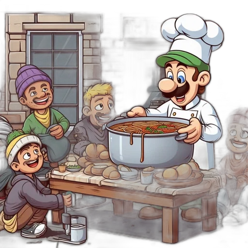 food, concept art, pixel art, 3d render transparent PNG cut-out