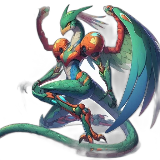 dragon, creature, weapon, staff transparent PNG cut-out