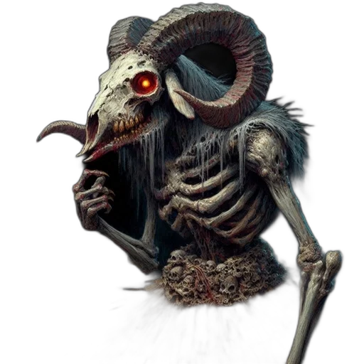 creature, mask, staff, dragon transparent PNG cut-out