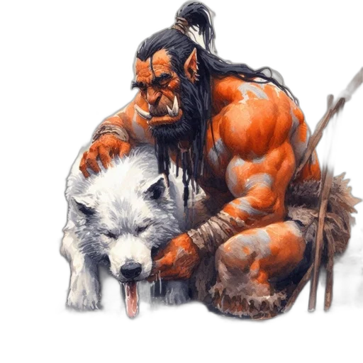 animal, creature, weapon, fantasy art transparent PNG cut-out