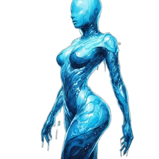 dress, robot, creature, concept art transparent PNG cut-out