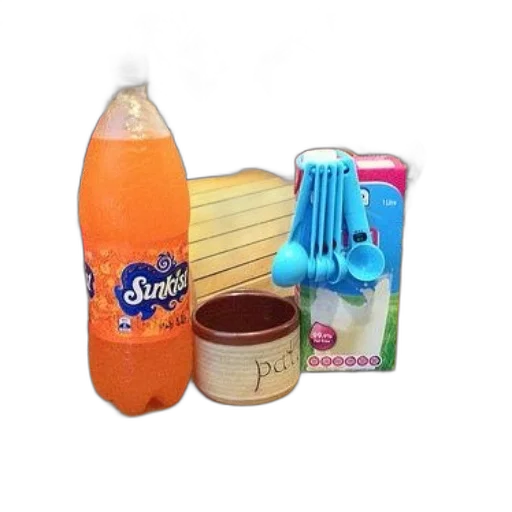 food, bottle, 3d render, sunkist transparent PNG cut-out