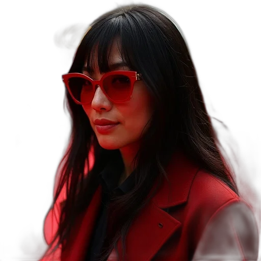 jacket, face, staff, photorealistic transparent PNG cut-out