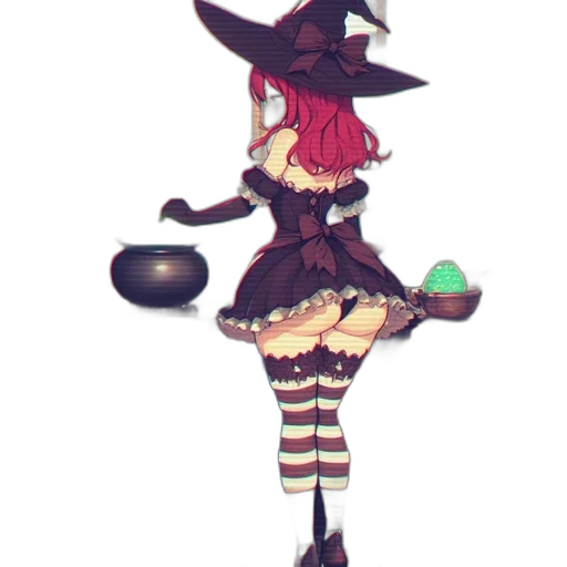 hat, dress, staff, food transparent PNG cut-out