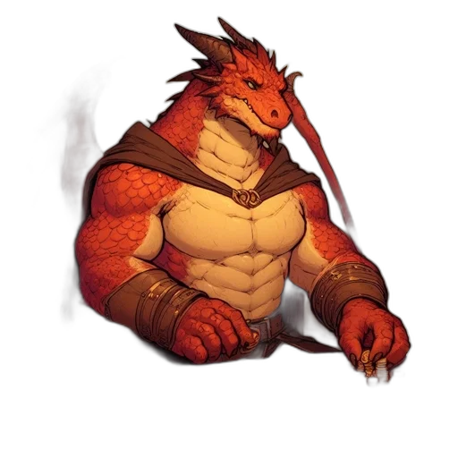 dragon, staff, animal, creature transparent PNG cut-out