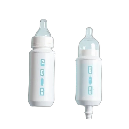 bottle, 3d render, white, baby transparent PNG cut-out
