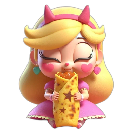food, dress, staff, 3d render transparent PNG cut-out