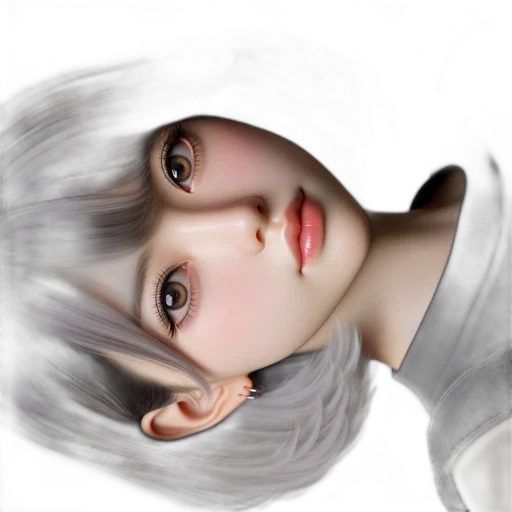 face, robot, hair, mask transparent PNG cut-out