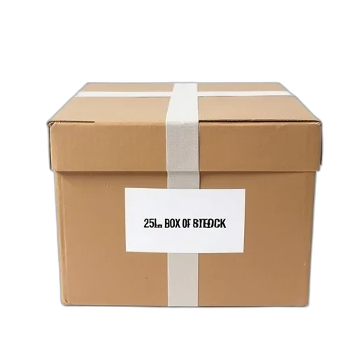 cardboard, box, label, reads transparent PNG cut-out