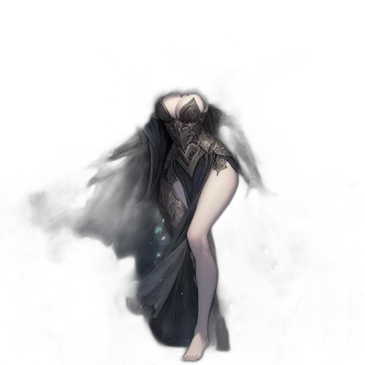 dress, mask, creature, fantasy art transparent PNG cut-out