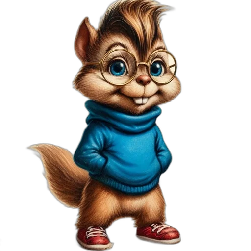 jacket, animal, staff, cartoon transparent PNG cut-out
