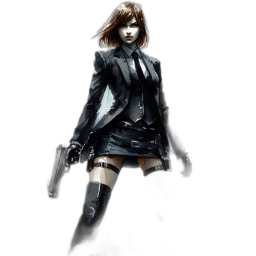 weapon, jacket, concept art, cyberpunk transparent PNG cut-out