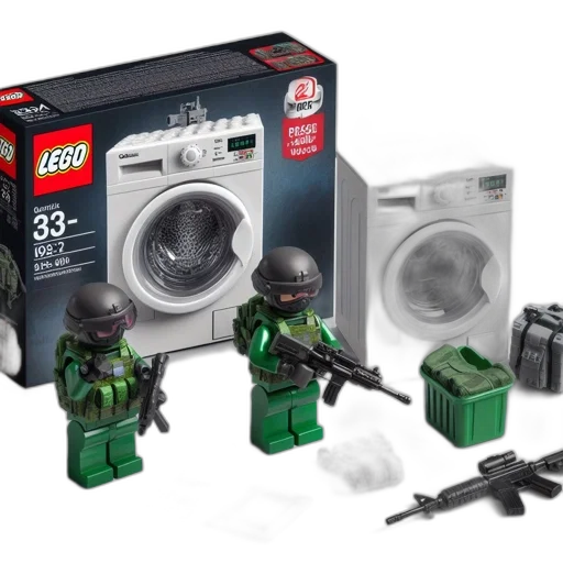 lego, set, features, washing transparent PNG cut-out