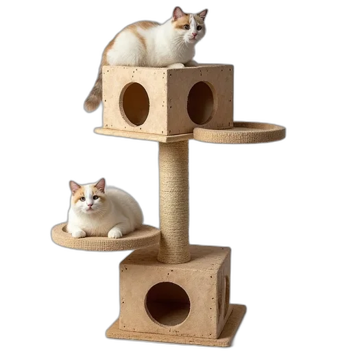 furniture, animal, 3d render, cat transparent PNG cut-out